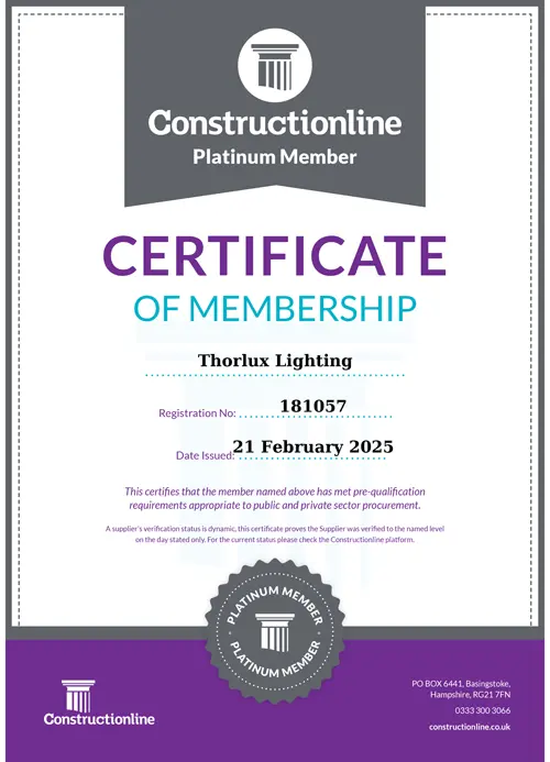 Constructionline Zertifikat
